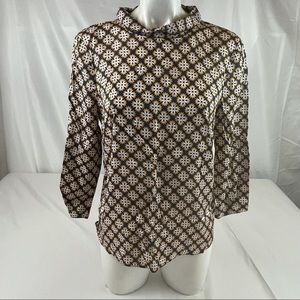 Boden Size 8 Hippie Abstract Blouse